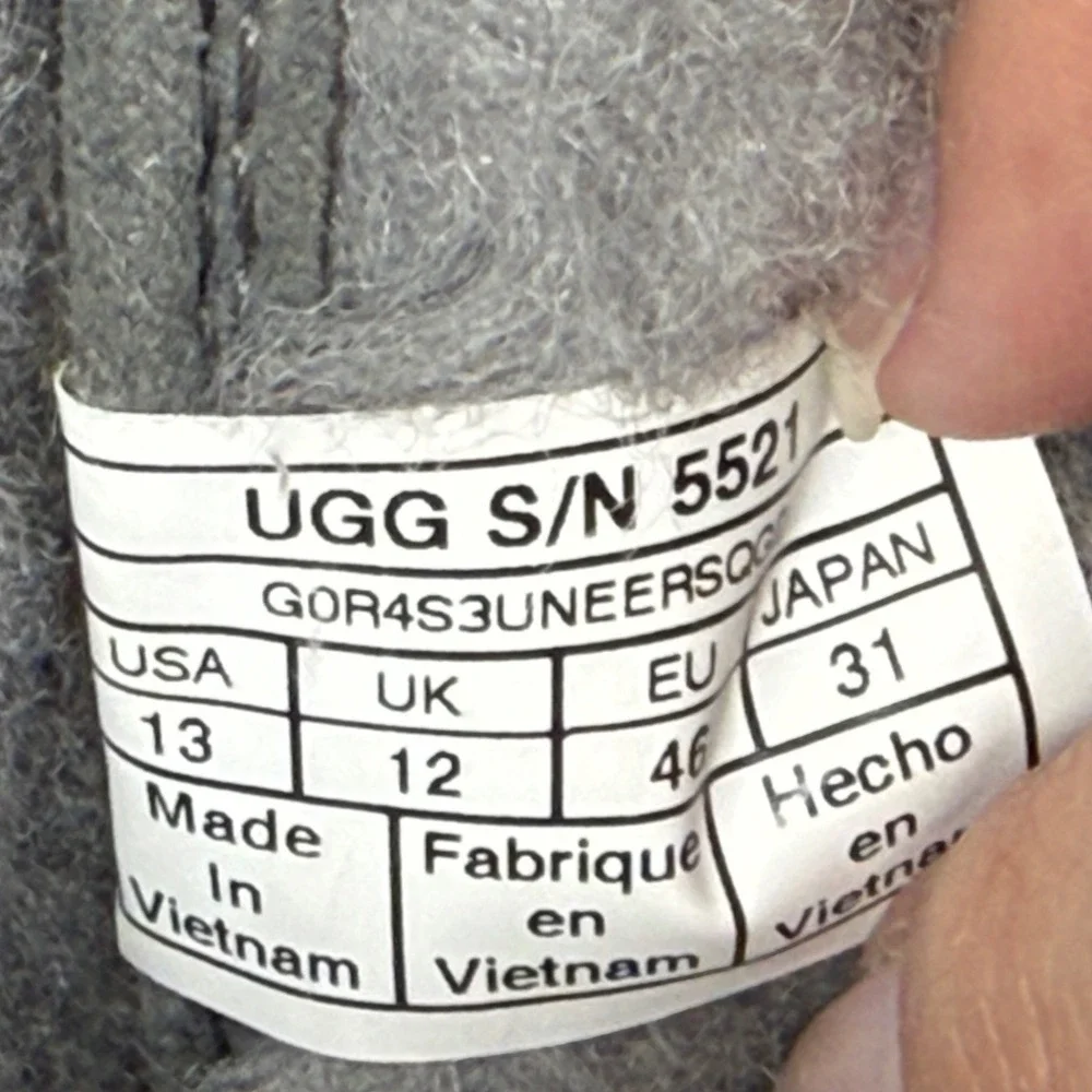 UGG Butte Mens Stout Waterproof Leather Snow Boots‎ 5521 Vibram Sole Size 13